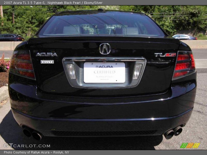Nighthawk Black Pearl / Ebony/Silver 2007 Acura TL 3.5 Type-S