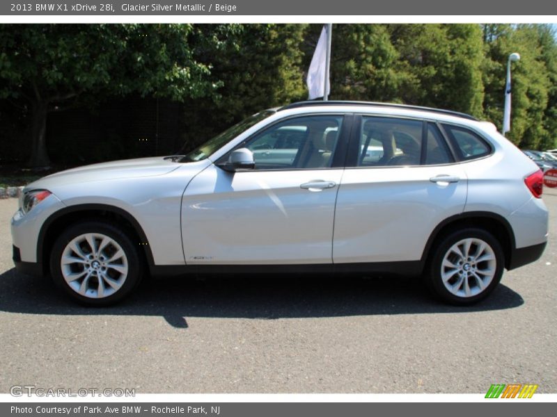 Glacier Silver Metallic / Beige 2013 BMW X1 xDrive 28i