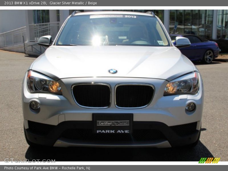 Glacier Silver Metallic / Beige 2013 BMW X1 xDrive 28i