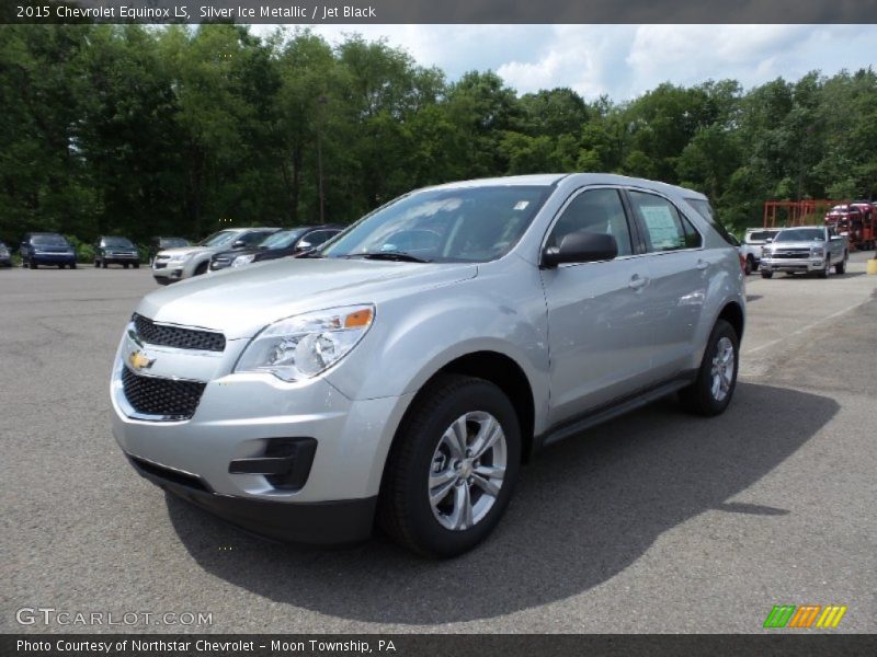Silver Ice Metallic / Jet Black 2015 Chevrolet Equinox LS