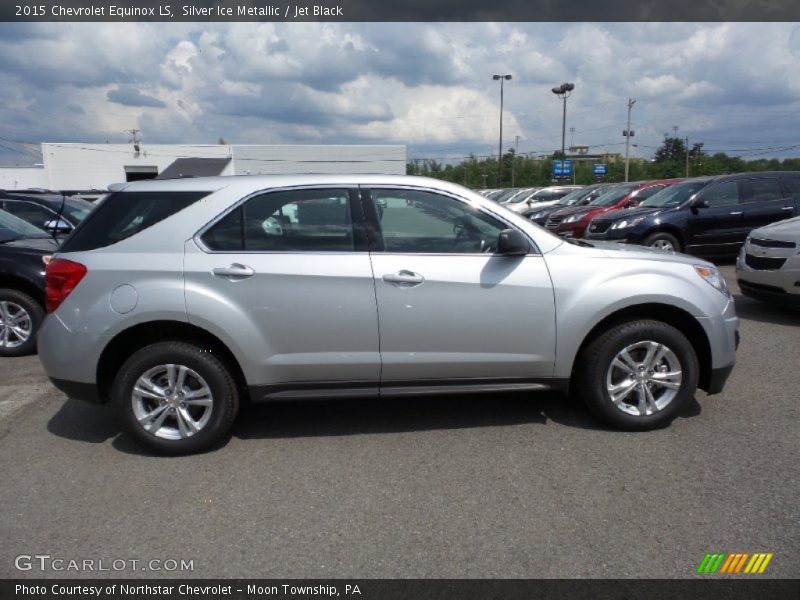 Silver Ice Metallic / Jet Black 2015 Chevrolet Equinox LS