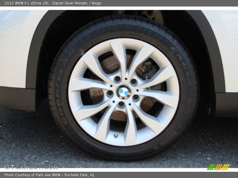 Glacier Silver Metallic / Beige 2013 BMW X1 xDrive 28i