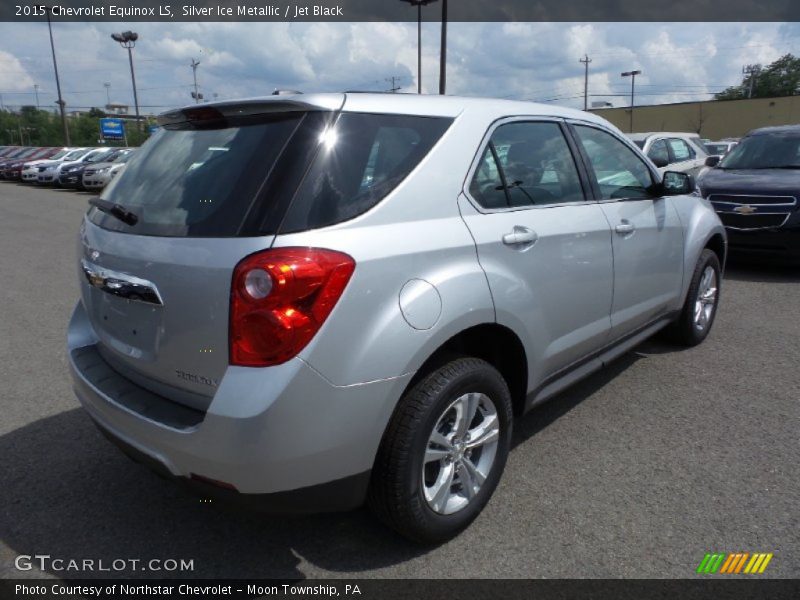 Silver Ice Metallic / Jet Black 2015 Chevrolet Equinox LS