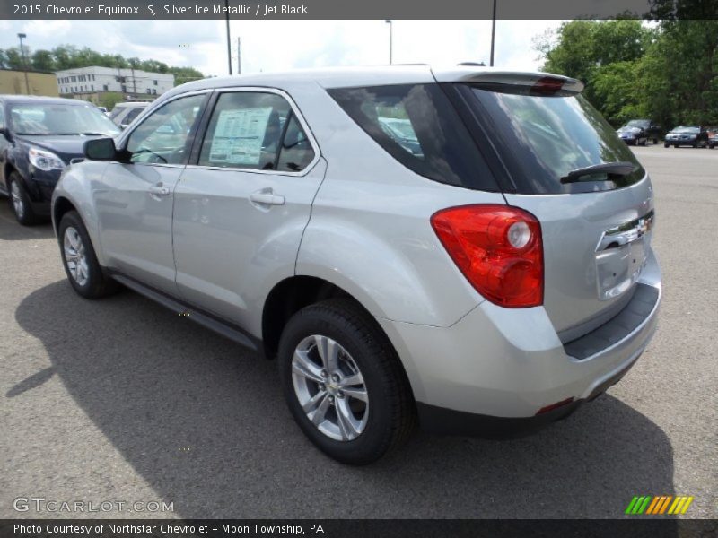 Silver Ice Metallic / Jet Black 2015 Chevrolet Equinox LS