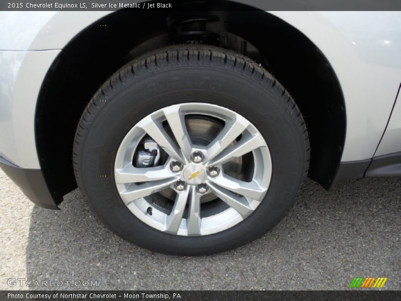Silver Ice Metallic / Jet Black 2015 Chevrolet Equinox LS