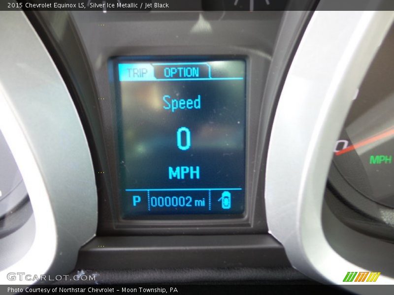 Silver Ice Metallic / Jet Black 2015 Chevrolet Equinox LS
