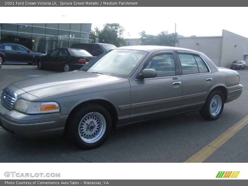 Spruce Green Metallic / Medium Parchment 2001 Ford Crown Victoria LX