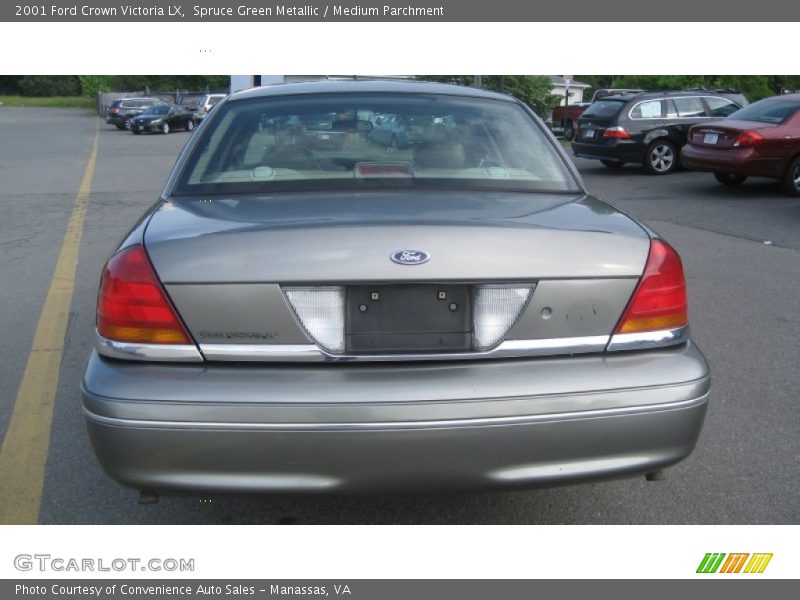 Spruce Green Metallic / Medium Parchment 2001 Ford Crown Victoria LX