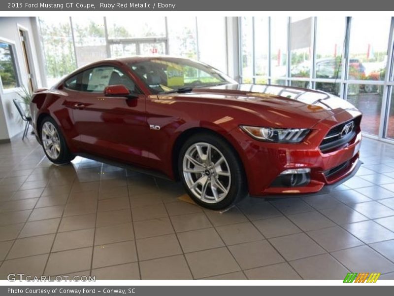 Ruby Red Metallic / Ebony 2015 Ford Mustang GT Coupe