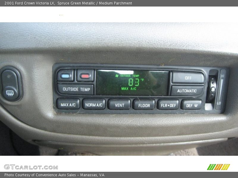 Spruce Green Metallic / Medium Parchment 2001 Ford Crown Victoria LX
