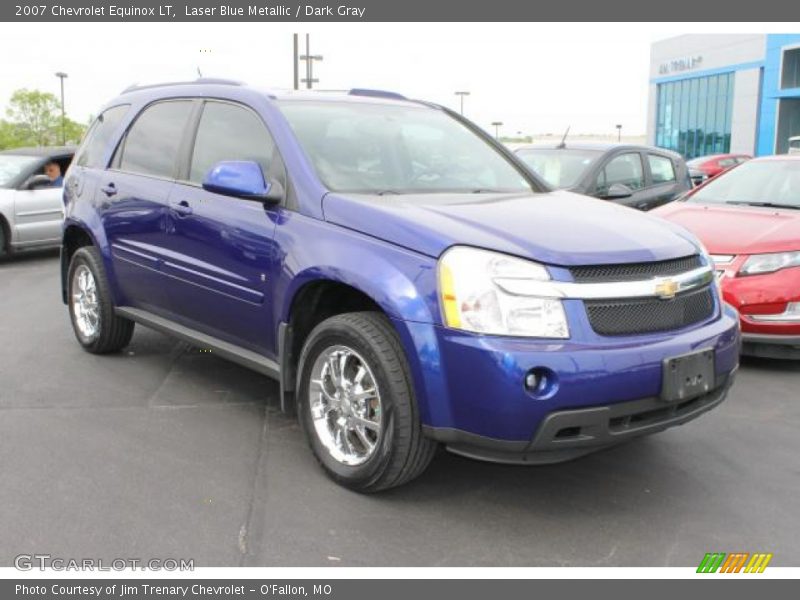 Laser Blue Metallic / Dark Gray 2007 Chevrolet Equinox LT