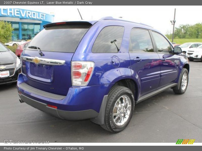 Laser Blue Metallic / Dark Gray 2007 Chevrolet Equinox LT