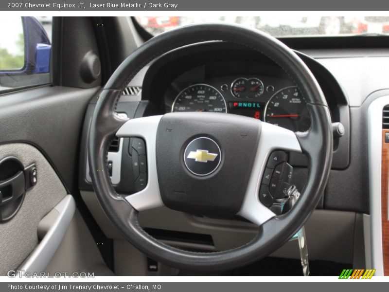 Laser Blue Metallic / Dark Gray 2007 Chevrolet Equinox LT
