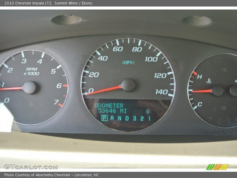 Summit White / Ebony 2010 Chevrolet Impala LTZ