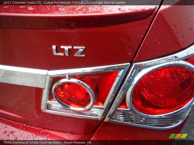 Crystal Red Metallic Tintcoat / Cocoa/Light Neutral Leather 2011 Chevrolet Cruze LTZ