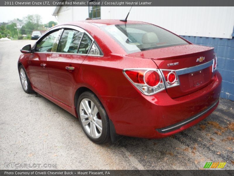 Crystal Red Metallic Tintcoat / Cocoa/Light Neutral Leather 2011 Chevrolet Cruze LTZ