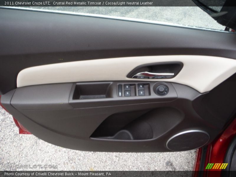 Crystal Red Metallic Tintcoat / Cocoa/Light Neutral Leather 2011 Chevrolet Cruze LTZ