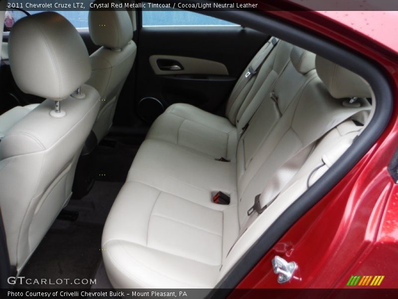 Crystal Red Metallic Tintcoat / Cocoa/Light Neutral Leather 2011 Chevrolet Cruze LTZ