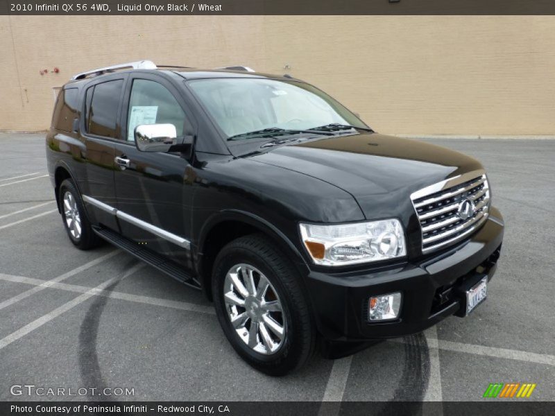 Liquid Onyx Black / Wheat 2010 Infiniti QX 56 4WD