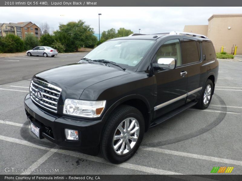 Liquid Onyx Black / Wheat 2010 Infiniti QX 56 4WD