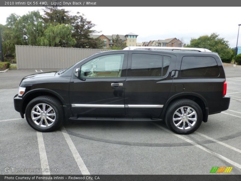 Liquid Onyx Black / Wheat 2010 Infiniti QX 56 4WD