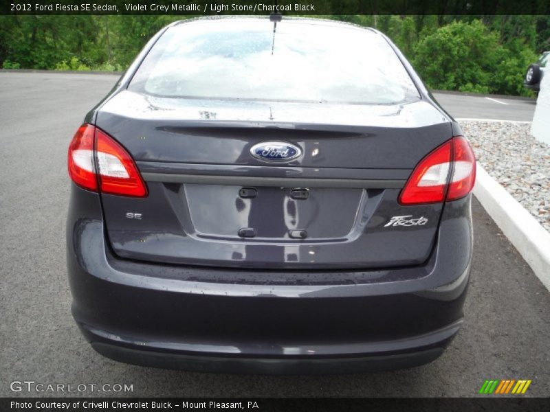 Violet Grey Metallic / Light Stone/Charcoal Black 2012 Ford Fiesta SE Sedan