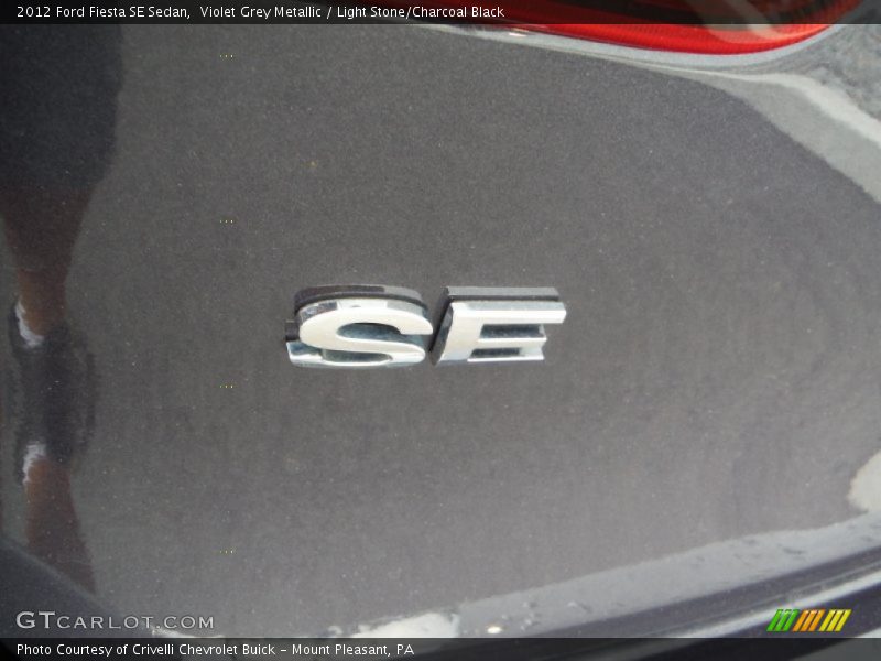 Violet Grey Metallic / Light Stone/Charcoal Black 2012 Ford Fiesta SE Sedan