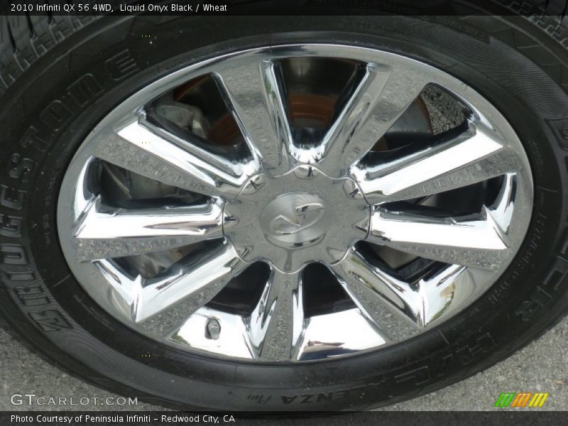 Liquid Onyx Black / Wheat 2010 Infiniti QX 56 4WD