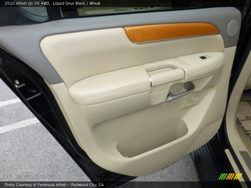 Liquid Onyx Black / Wheat 2010 Infiniti QX 56 4WD
