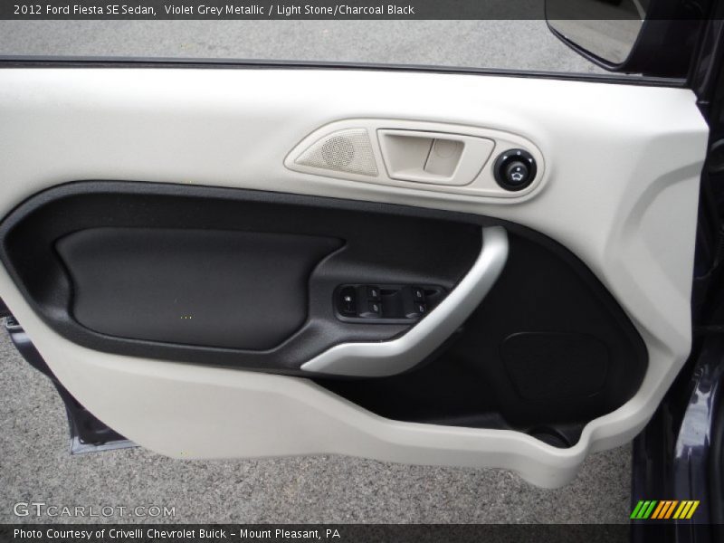 Violet Grey Metallic / Light Stone/Charcoal Black 2012 Ford Fiesta SE Sedan