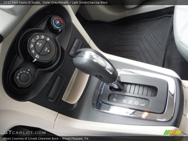 Violet Grey Metallic / Light Stone/Charcoal Black 2012 Ford Fiesta SE Sedan