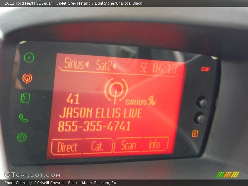 Violet Grey Metallic / Light Stone/Charcoal Black 2012 Ford Fiesta SE Sedan
