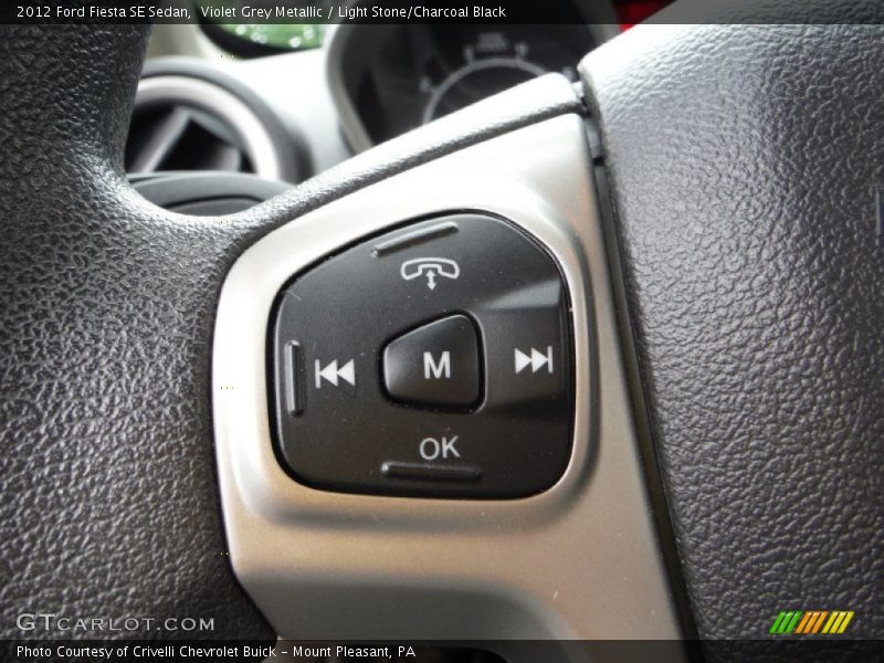 Violet Grey Metallic / Light Stone/Charcoal Black 2012 Ford Fiesta SE Sedan