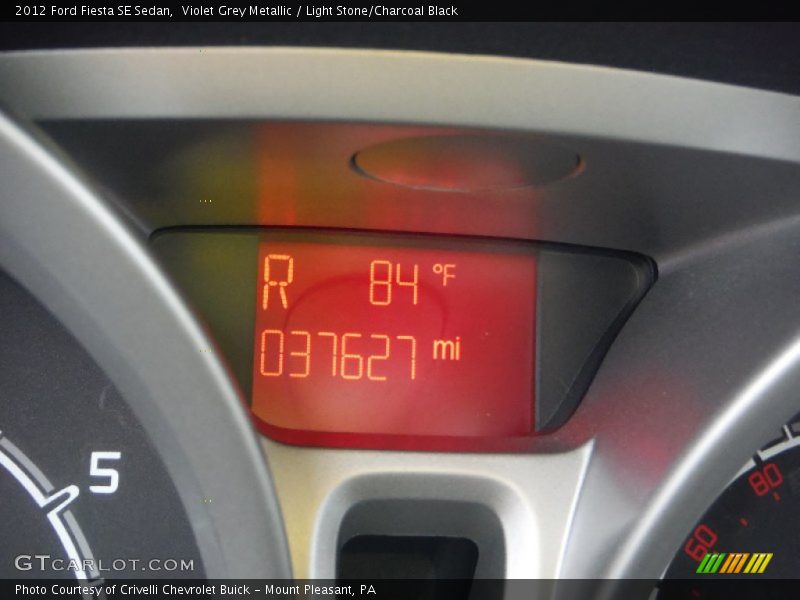 Violet Grey Metallic / Light Stone/Charcoal Black 2012 Ford Fiesta SE Sedan