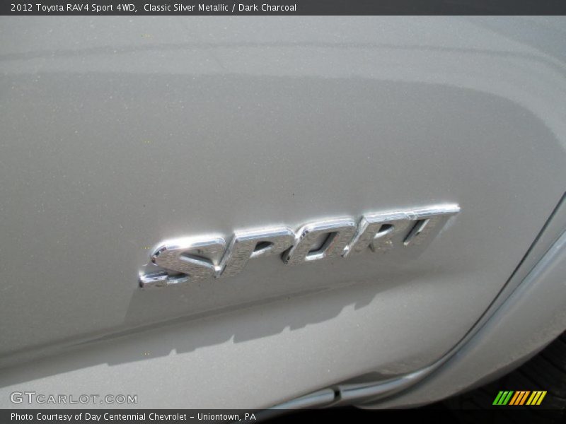 Classic Silver Metallic / Dark Charcoal 2012 Toyota RAV4 Sport 4WD