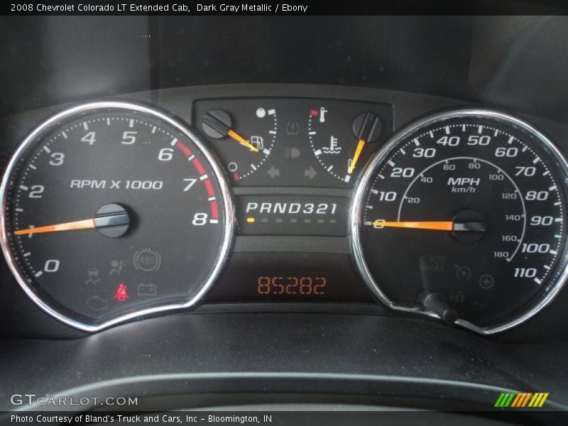 Dark Gray Metallic / Ebony 2008 Chevrolet Colorado LT Extended Cab