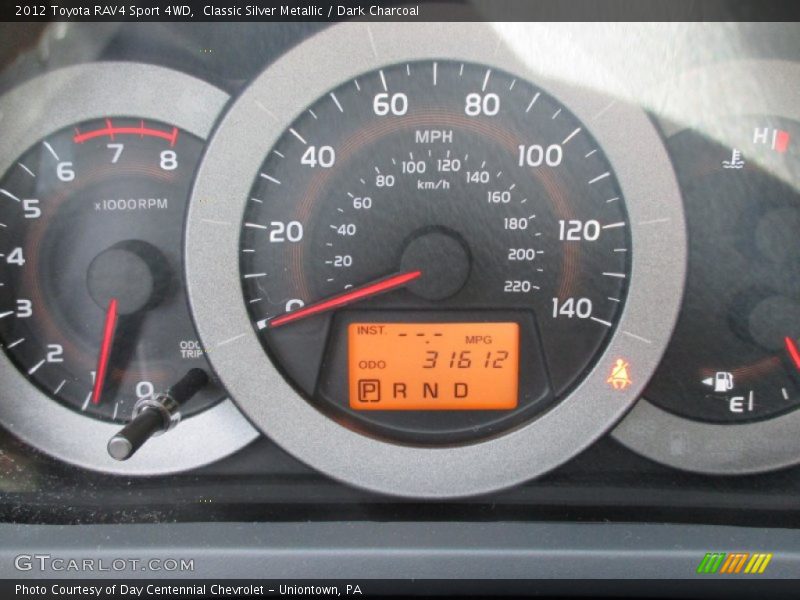 Classic Silver Metallic / Dark Charcoal 2012 Toyota RAV4 Sport 4WD