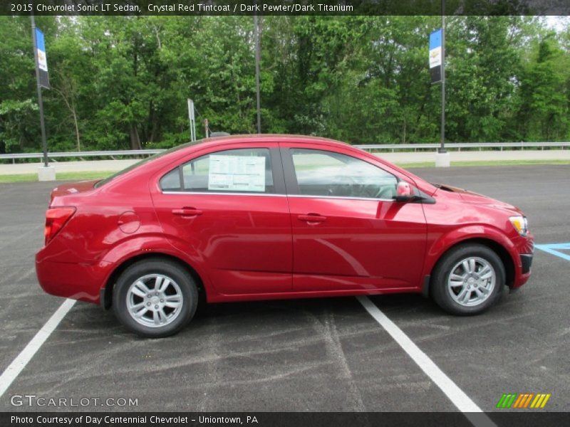 Crystal Red Tintcoat / Dark Pewter/Dark Titanium 2015 Chevrolet Sonic LT Sedan