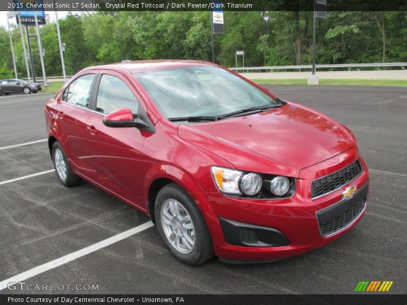 Crystal Red Tintcoat / Dark Pewter/Dark Titanium 2015 Chevrolet Sonic LT Sedan