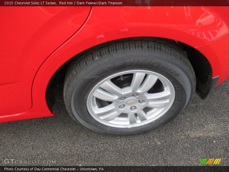 Red Hot / Dark Pewter/Dark Titanium 2015 Chevrolet Sonic LT Sedan