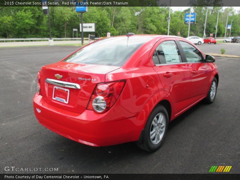 Red Hot / Dark Pewter/Dark Titanium 2015 Chevrolet Sonic LT Sedan