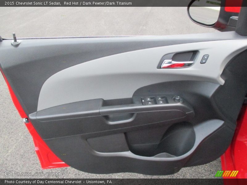 Red Hot / Dark Pewter/Dark Titanium 2015 Chevrolet Sonic LT Sedan