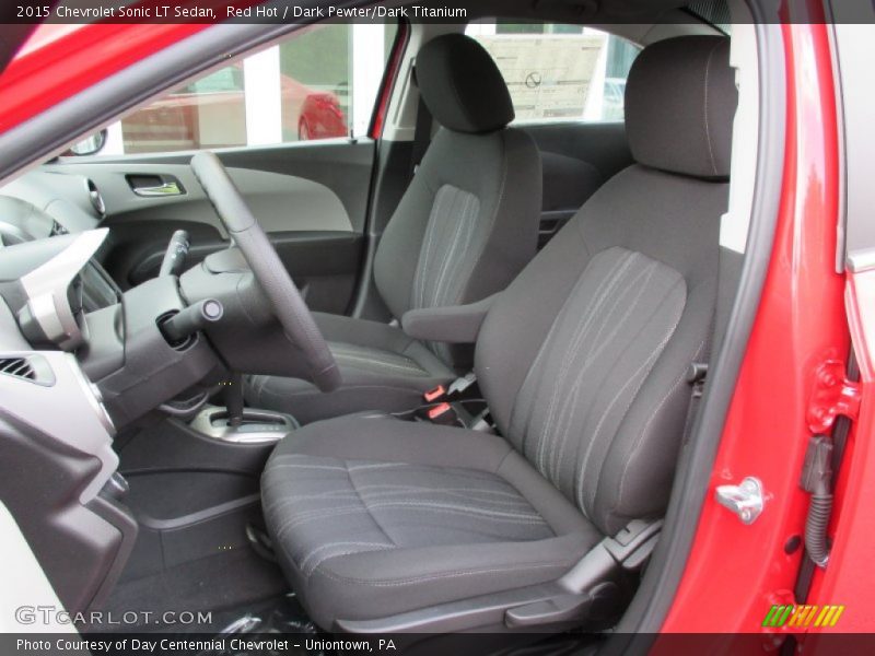 Red Hot / Dark Pewter/Dark Titanium 2015 Chevrolet Sonic LT Sedan