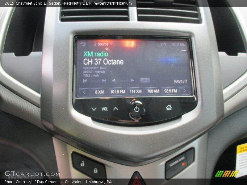 Red Hot / Dark Pewter/Dark Titanium 2015 Chevrolet Sonic LT Sedan