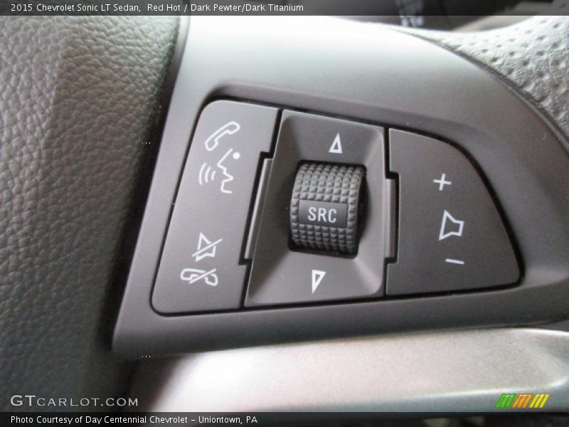 Red Hot / Dark Pewter/Dark Titanium 2015 Chevrolet Sonic LT Sedan