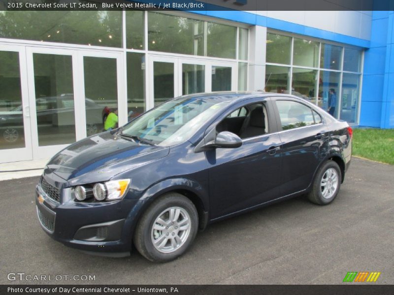 Blue Velvet Metallic / Jet Black/Brick 2015 Chevrolet Sonic LT Sedan