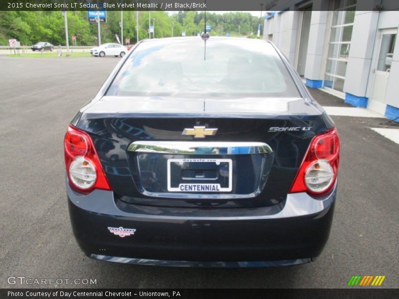 Blue Velvet Metallic / Jet Black/Brick 2015 Chevrolet Sonic LT Sedan