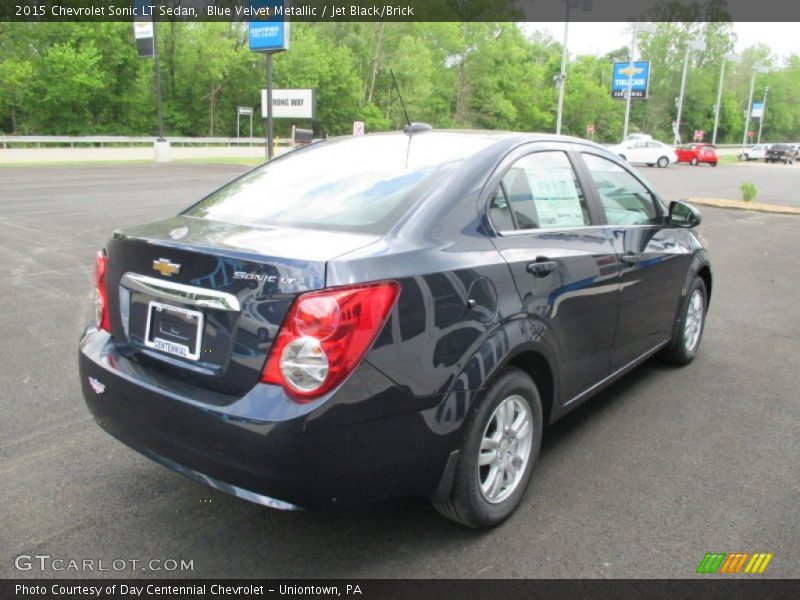 Blue Velvet Metallic / Jet Black/Brick 2015 Chevrolet Sonic LT Sedan