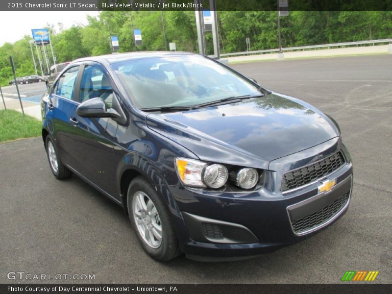 Blue Velvet Metallic / Jet Black/Brick 2015 Chevrolet Sonic LT Sedan