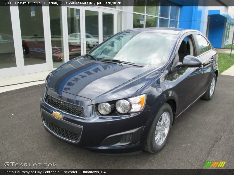 Blue Velvet Metallic / Jet Black/Brick 2015 Chevrolet Sonic LT Sedan